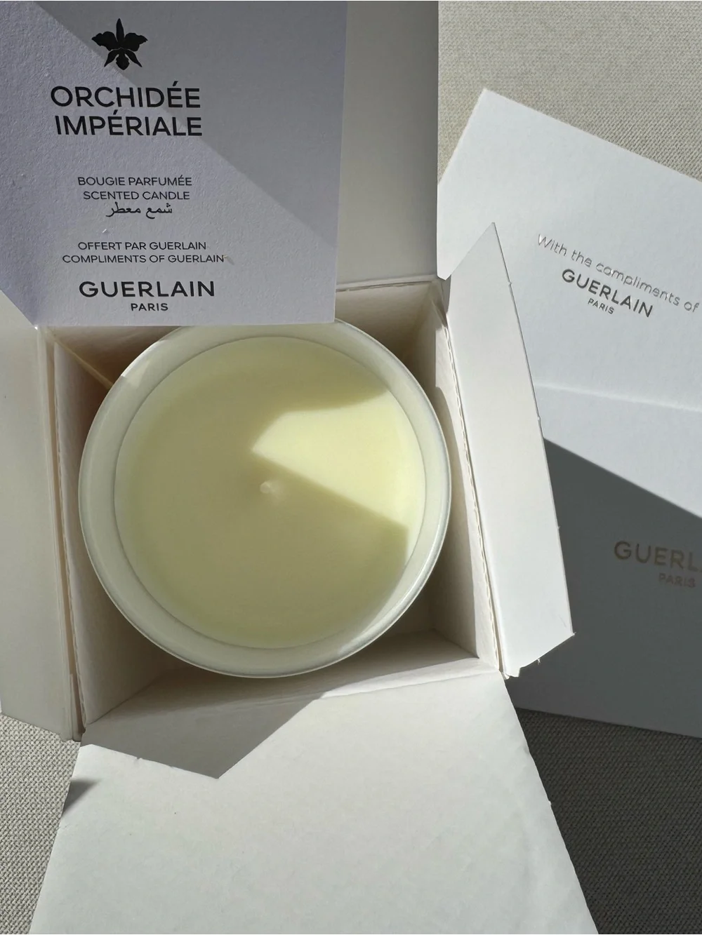 NEW Guerlain Orchidée Impériale 180g Candle Exclusive VIP Gift Set